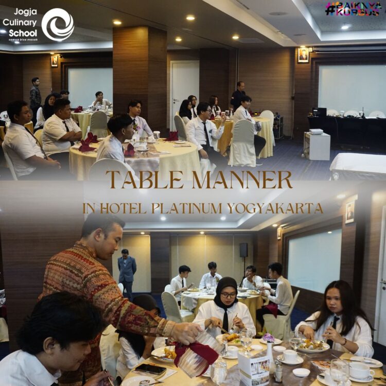 TABLE MANNER DI HOTEL PLATINUM YOGYAKARTA